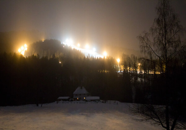 Nachtpiste im Bayerischen Wald